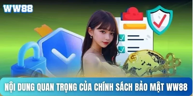 Chính sách bảo mật WW88 - Đảm bảo an toàn thông tin người dùng 3 Nội dung quan trọng của chính sách bảo mật WW88
